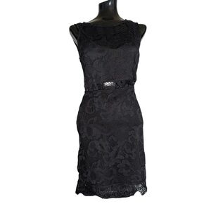 Forever 21 Black Lace Mini Dress Sz S